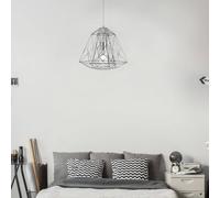 Searchlight Geometric Cage hanging light, chrome