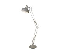 Searchlight Goliath floor lamp, grey, metal, E27, 170 cm, adjustable