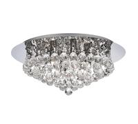 Searchlight 6 Light Ceiling Light with Crystal Balls G9 Bulbs Polished Chrome [EEK: A+]