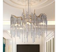 Pendant 5 Light Gold Glass Diner Bar Chandelier G9 Ceiling Light Dimmable IP20