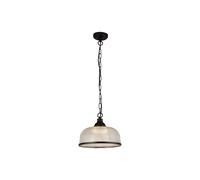 Searchlight Highworth Glass Ceiling Pendant Light - Black