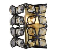 Searchlight Iris Flush Wall Light - Satin Brass