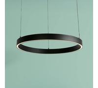 Searchlight Layla LED hanging light, black, Ø 64 cm CCT, height-adjustable