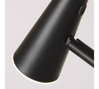 Searchlight LED rechargeable floor lamp 10450BK, black, height 151 cm, metal