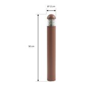 Searchlight LED rechargeable wall lamp DANISH, projection 25 cm, gold-coloured metal