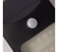 Searchlight 67420BK-PIR Solar LED Wall Light, IP44, black, 1.8w, 180lm