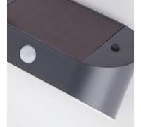 Searchlight LED solar wall light 67421BK-PIR, motion detector