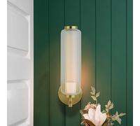 Searchlight LED wall light Mod, brass-coloured, 3-step dimmable, steel