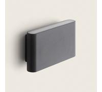 Searchlight Lichen LED Outdoor Up & Down Wall Light - Black