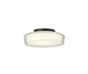 Searchlight Lighting 400612 Searchlight Puck LED Bathroom Flush Ceiling Fitting In Matt Black Finish