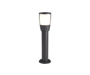 Searchlight Lighting 400627 Searchlight Tucson Single Light Small Outdoor Post Light In Dark Grey Finish With a Clear/White Shade