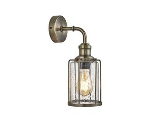 Searchlight Lighting 400648 Searchlight Pipes Single Light Wall Fitting In Antique Brass Finish