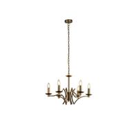 Searchlight Ascot 6 Light Chandelier - Antique Brass