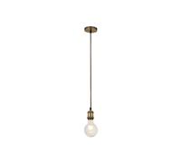 Searchlight Lighting 47621 Searchlight Ceiling Single Light 1.5 Metre Pendant Lamp Holder in Antique Brass Finish