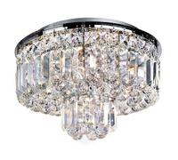 Searchlight Lighting 7755-5CC Vesuvius 5 Light Ceiling Fitting In Polished Chrome Finish With Clear Crystal Droplets