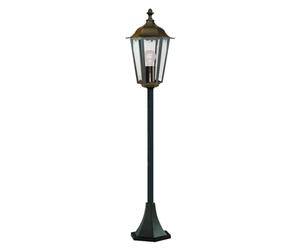 Searchlight Lighting 82504BK Alex Single Light Small Outdoor Post Lamp In Black Finish With Clear Glass