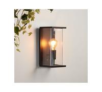 Searchlight Lighting Ashby Single Light Half Lantern Outdoor Wall Fitting In Black Finish