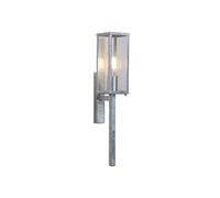 Searchlight Lighting Coastal Nelson Single Light Outdoor Clear Glass Lantern Wall Light - Galvanised Steel