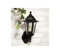 Searchlight Lighting Garrett Single Light Outdoor Wall Coach Lantern with PIR Sensor In Black Finish
