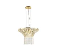 Ceiling Light Brass Gemma 8 Satin Searchlight 68511-8SB