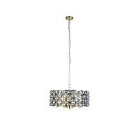 Searchlight Lighting Searchlight Iris 5 Light Ceiling Pendant In Satin Brass Finish