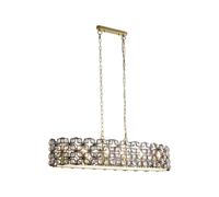 Searchlight Lighting Searchlight Iris 6 Light Bar Ceiling Pendant In Satin Brass Finish