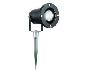 Searchlight Lighting Single Light LED Outdoor Garden Spot Fitting In Black Finsh With Spike
