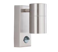 Down LED Outdoor Wall Light with PIR Sensor - Stainless Steel
