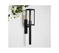Searchlight Lighting Stoma Single Light Outdoor Wall Lantern In Black Finish