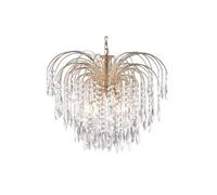 Searchlight Lighting Waterfall Crystal 5 Light Brass Fitting Finish: Gold Plated