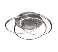 Searchlight Magic LED Flush Light Satin Silver