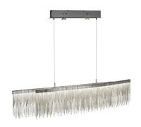 Searchlight Memphis Satin Silver Chain Waterfall Dressing Pendant Ceiling Bar