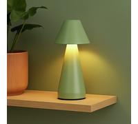Searchlight Metal Rechargeable Cone LED Table Lamp - Sage