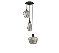 Searchlight MIA - 3 Light Cluster Drop Ceiling Pendant Smoked Glass