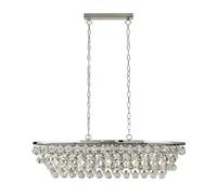 Ceiling Light Silver Michelle 5 Round Drops Chrome Searchlight 9635-5CC