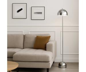 Searchlight Mushroom Port LED Floor Lamp - Chrome