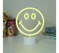 Searchlight Neon Effect Smiley Table Lamp - Yellow