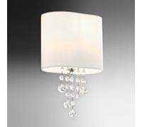 Searchlight Nina wall light with a fabric lampshade
