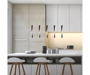 Searchlight Paddle LED hanging light, five-bulb