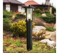 Searchlight Pagoda bollard light, IP44, black, height 73 cm, metal