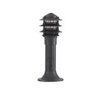Searchlight Pagoda pillar light, aluminium, IP44