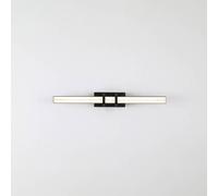 Searchlight Parma LED wall light, black, steel, glass, IP44