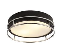 Searchlight 62012-2CC Phoenix 2 Light, IP44, black & chrome, 300mm