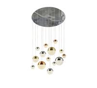 Searchlight Planets 14 Light LED Cluster Ceiling Pendant - Multi Coloured