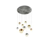 Searchlight Planets LED 9 Light Cluster Ceiling Pendant - Multi Coloured