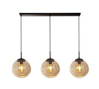 Searchlight Punch Champagne Glass 3 Light Bar Ceiling Pendant - Matt Black