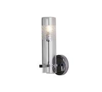 Searchlight Scope Glass Wall Light - Chrome