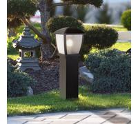 Searchlight Seattle bollard light, IP44, black, height 73 cm, metal