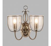 Searchlight Silhouette wall light with two bulbs