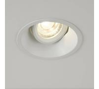 Searchlight Slim Trim recessed light, white, Ø 9.4 cm, IP20, aluminium, GU10